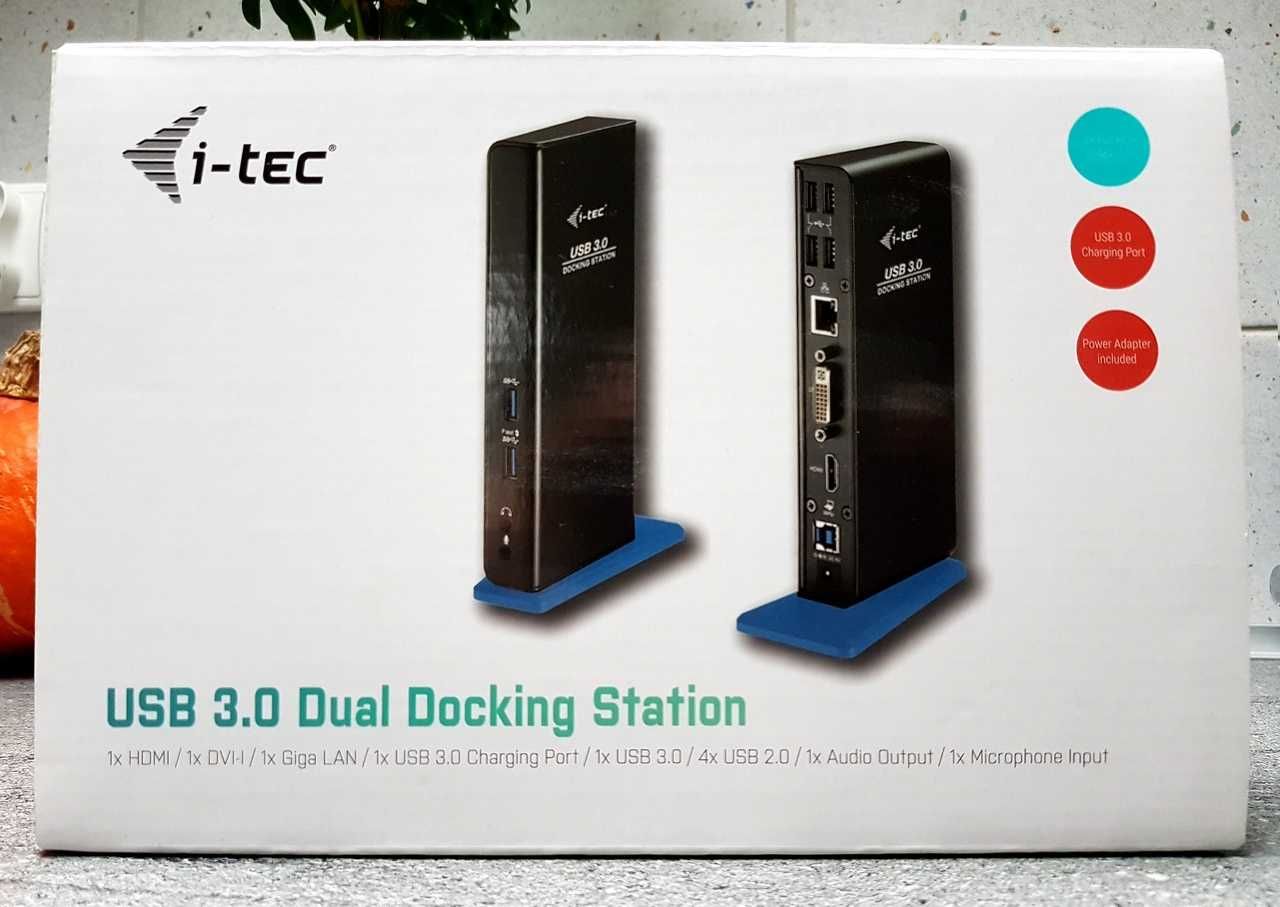 NOWA Stacja dokująca i-TEC Laptop PC HDMI DVI LAN USB 3.0 2x MONITOR