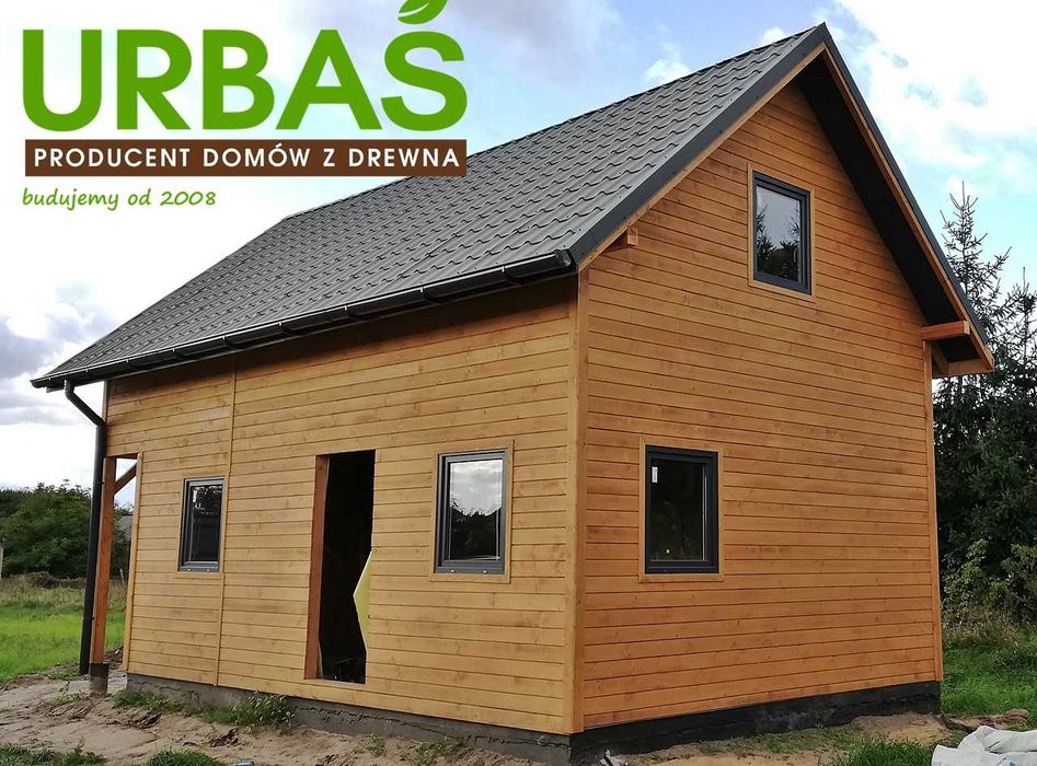 Dom drewniany całoroczny 5 x 7 m - PRODUCENT ! Montaż !