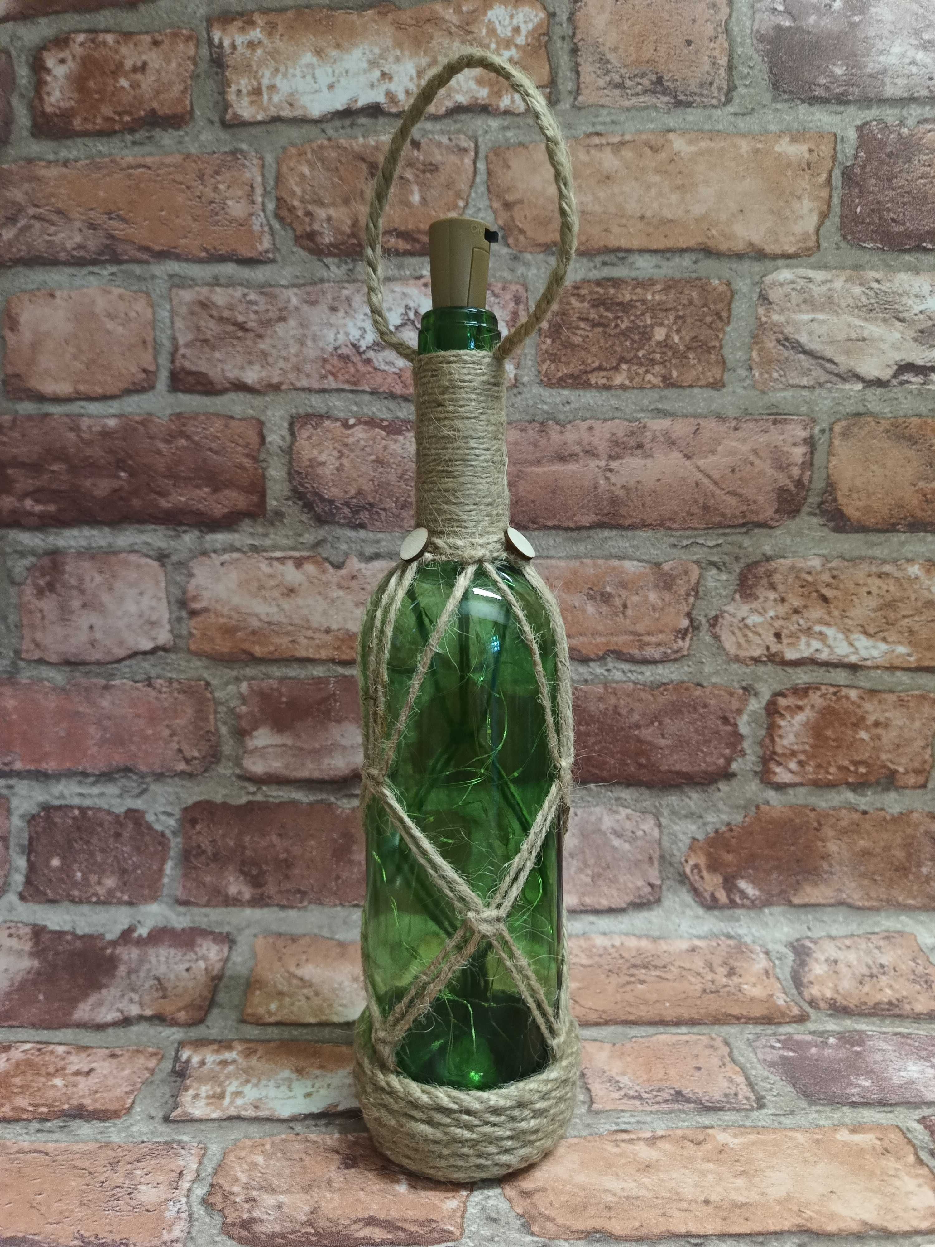 Lampion Boho sznurek jutowy