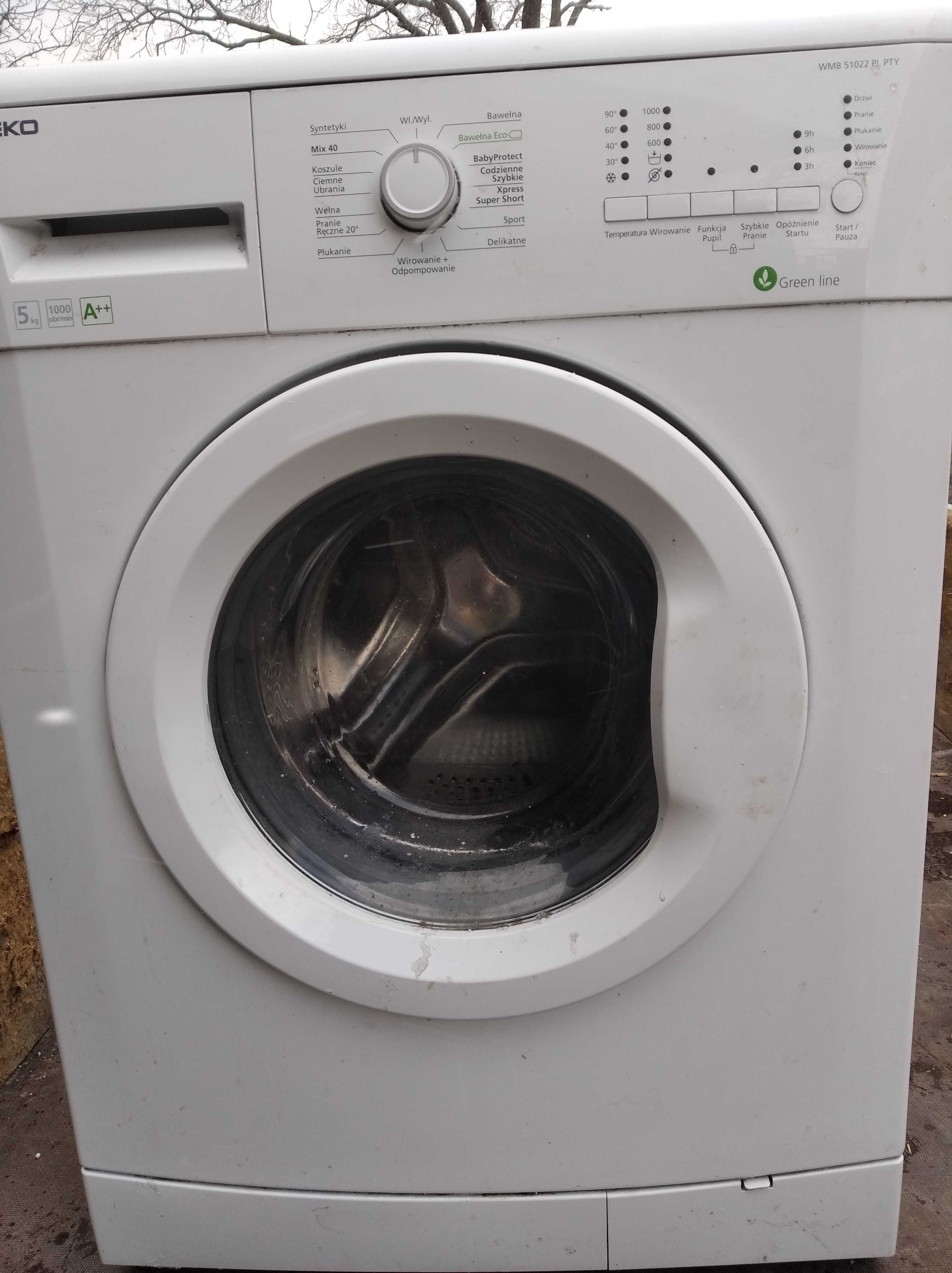 Pralka Samsung Eco bubble 6kg Beko Green line, Indesit na części