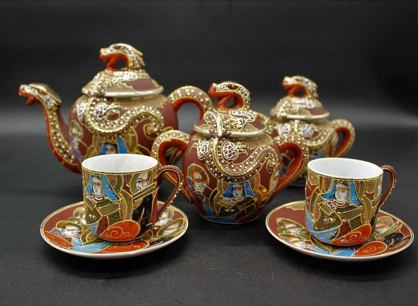 Serviço de Café em Porcelana Oriental