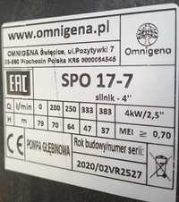 Pompa głębinowa, Omnigena 17-7, 4 kw, Nowa