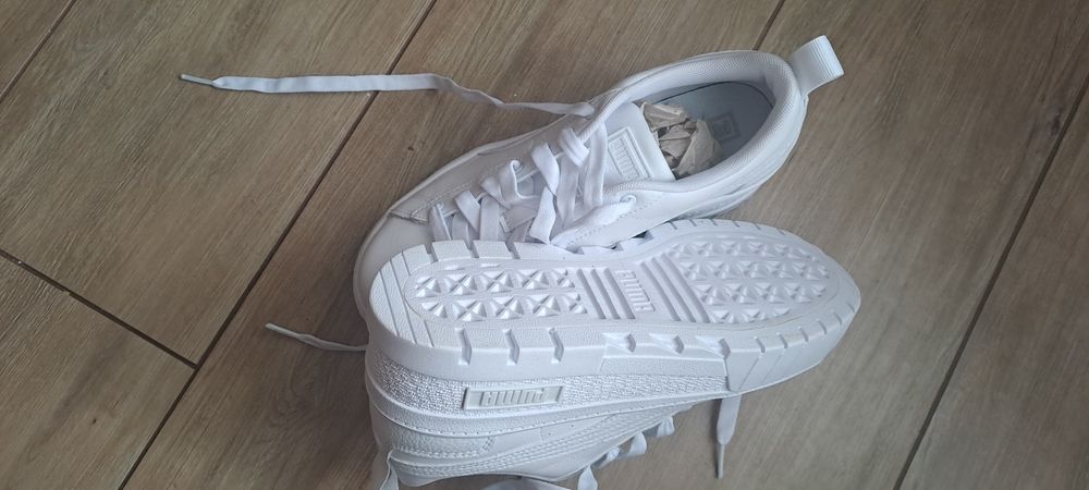Damskie Buty Puma Mayze Wedge Wns Puma White – Biały roz 38,5