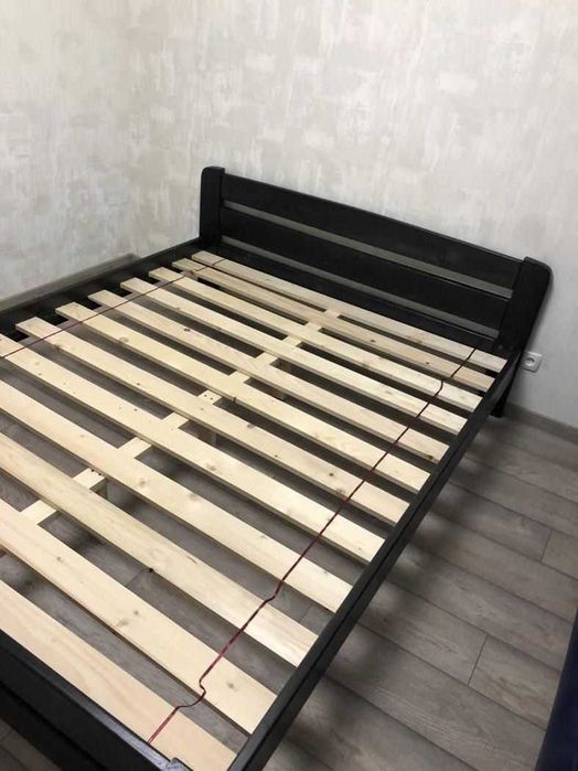 Ліжко Верона массив дерева сосна. Деревянная кровать двоспальна