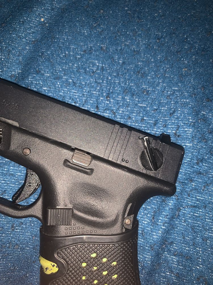 Airsoft glock com dois modos a gás (green gas)