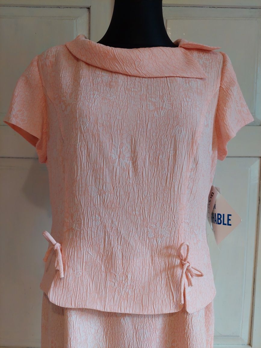 Sukienka jak garsonka wesele 42 xl 44 elegancka stylowa
