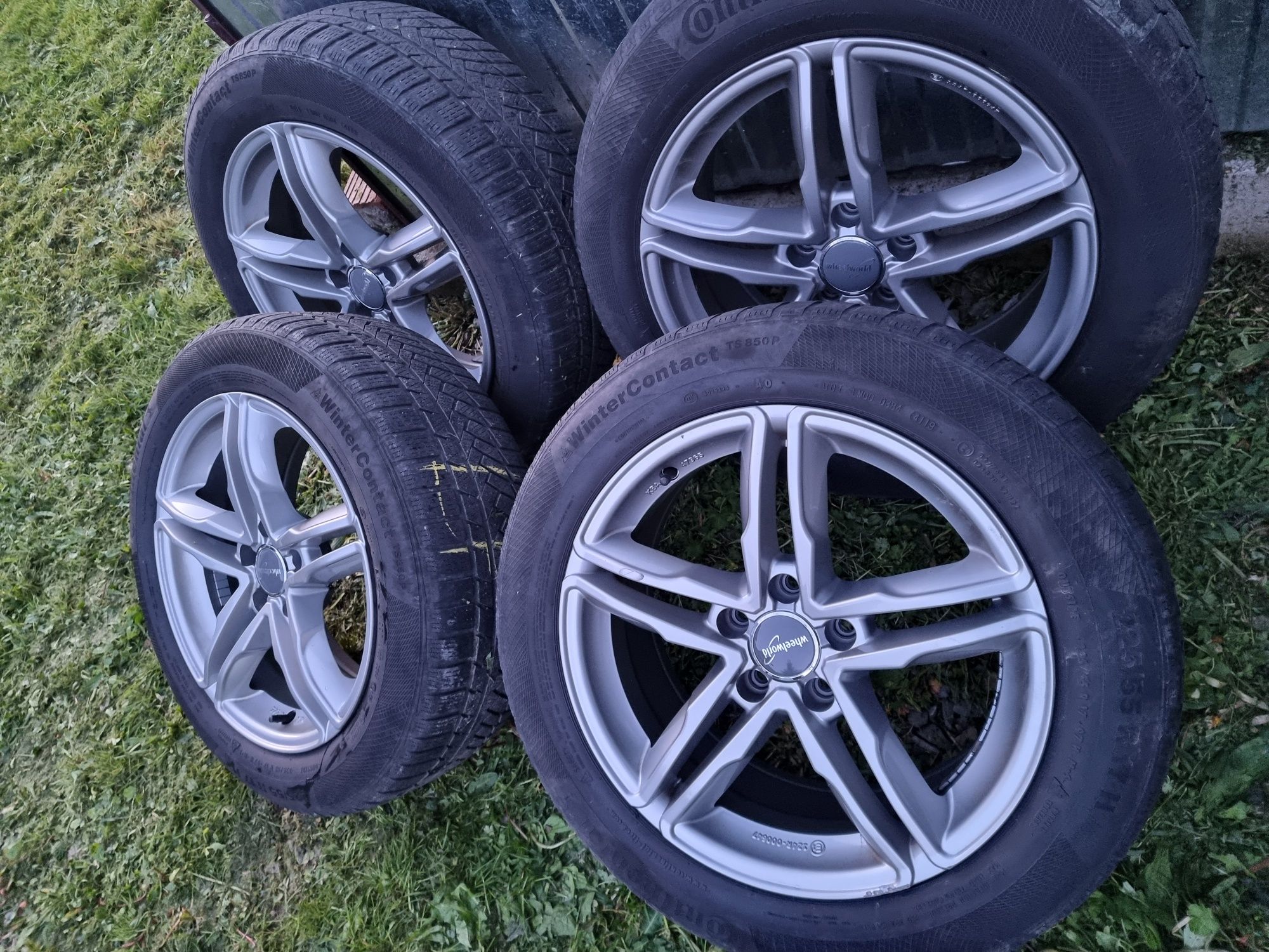 Alufelgi z oponami do Audi 5x112 opony Continental 225/55/17