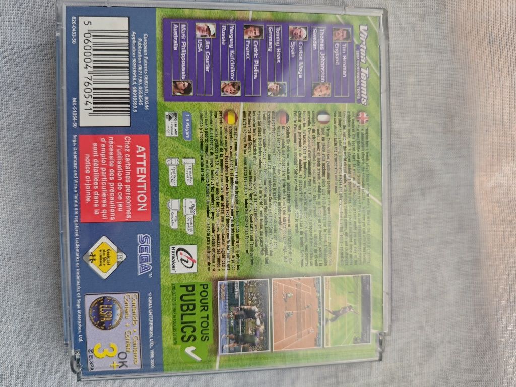 Virtua tenis Sega Dreamcast