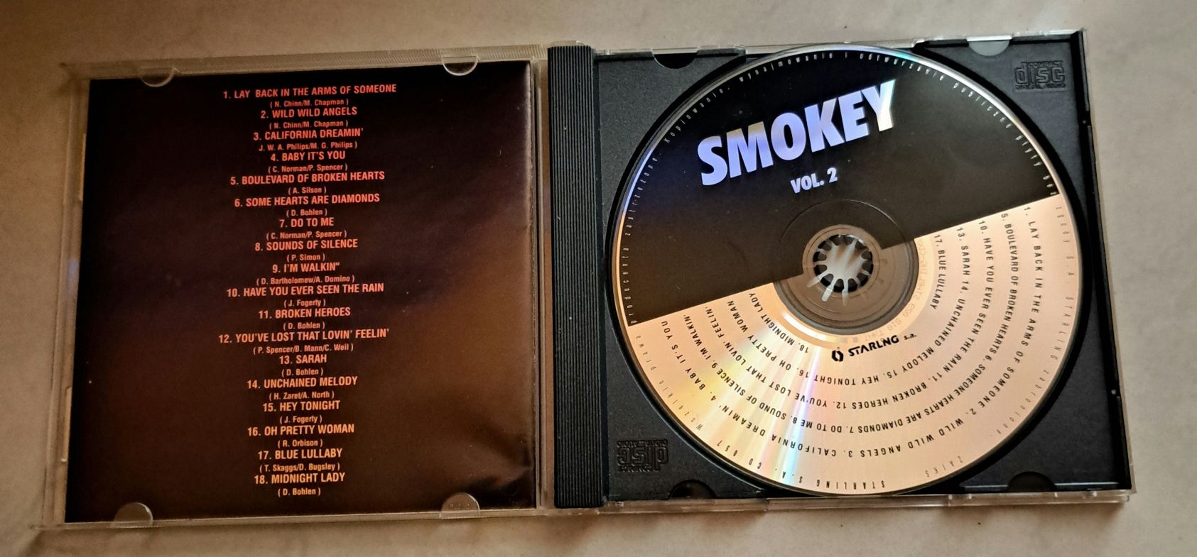 Płyta CD " Smokey " przeboje