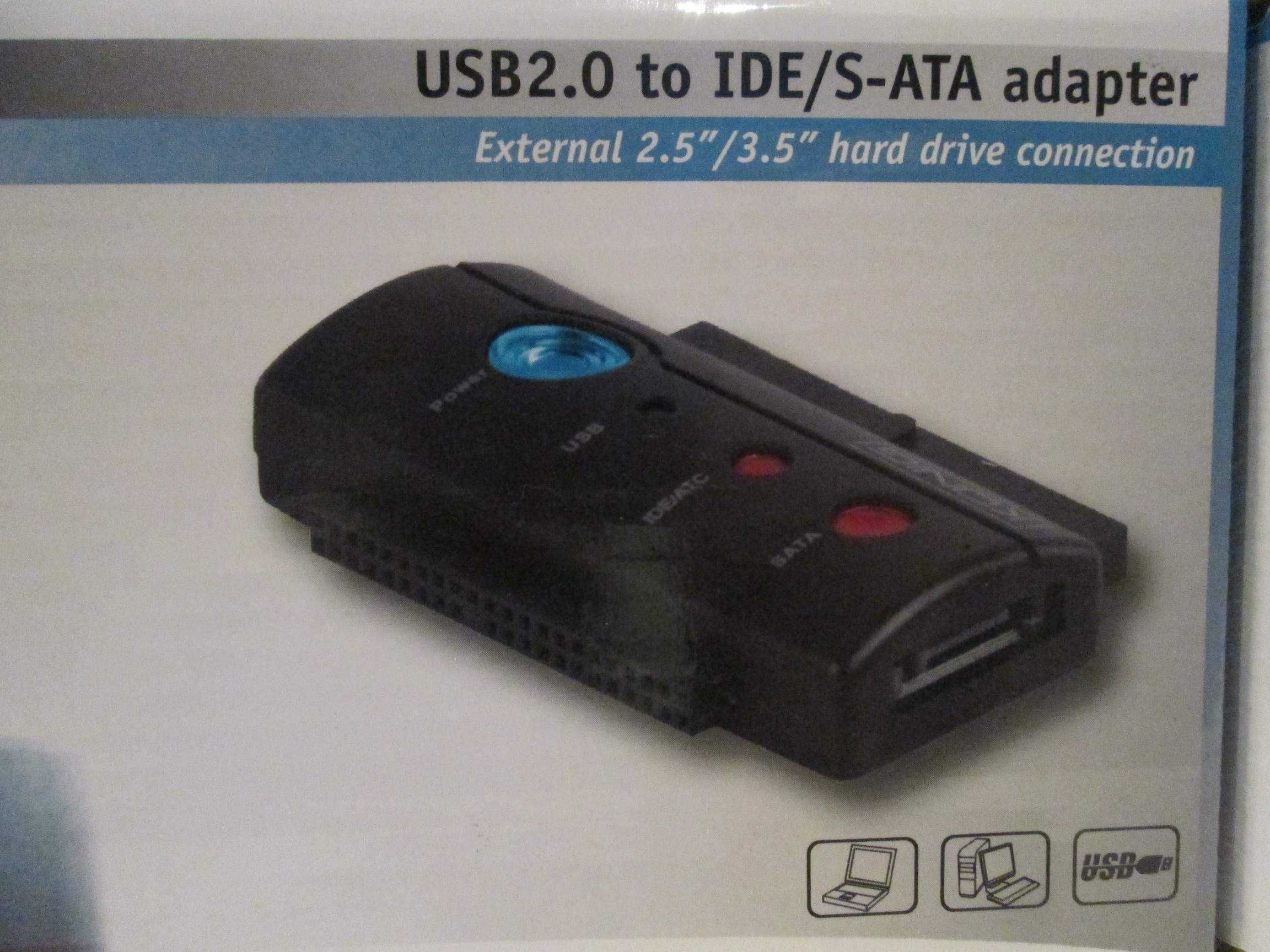 Adapter USB 2.0 z IDE na SATA König CMP-usbidesat2 - NOWY