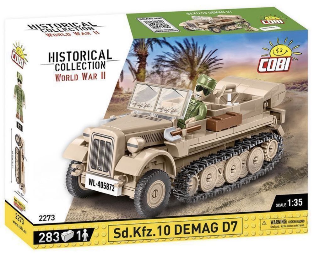 Klocki COBI 2273 CIĄGNIK Artyleryjski SD. KFZ 10 DEMAG D7