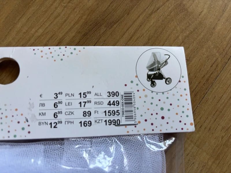 Moskitiera Na Wózek Dziecięcy Spacerówkę Siatka Sinsay