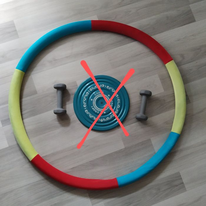 Гантелі .Обруч Здоров'я , йога - мат каучук , килимок камінці массажёр