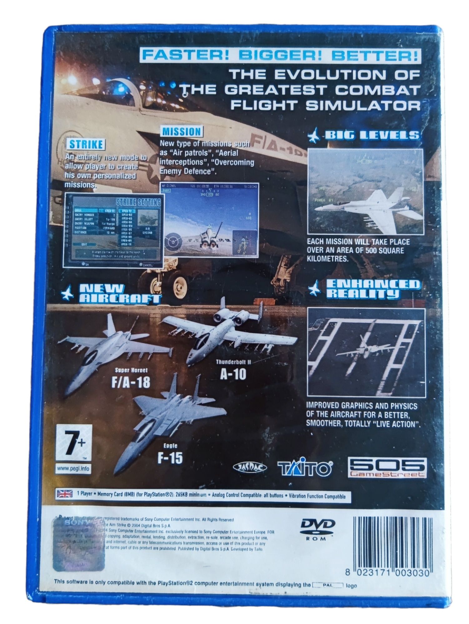 Pudełko Energy Airforce PS2 PlayStation 2 (PS2)