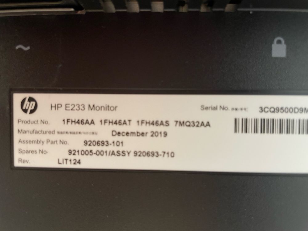 Монитор hp e233 24(доставку не пропонувати)
