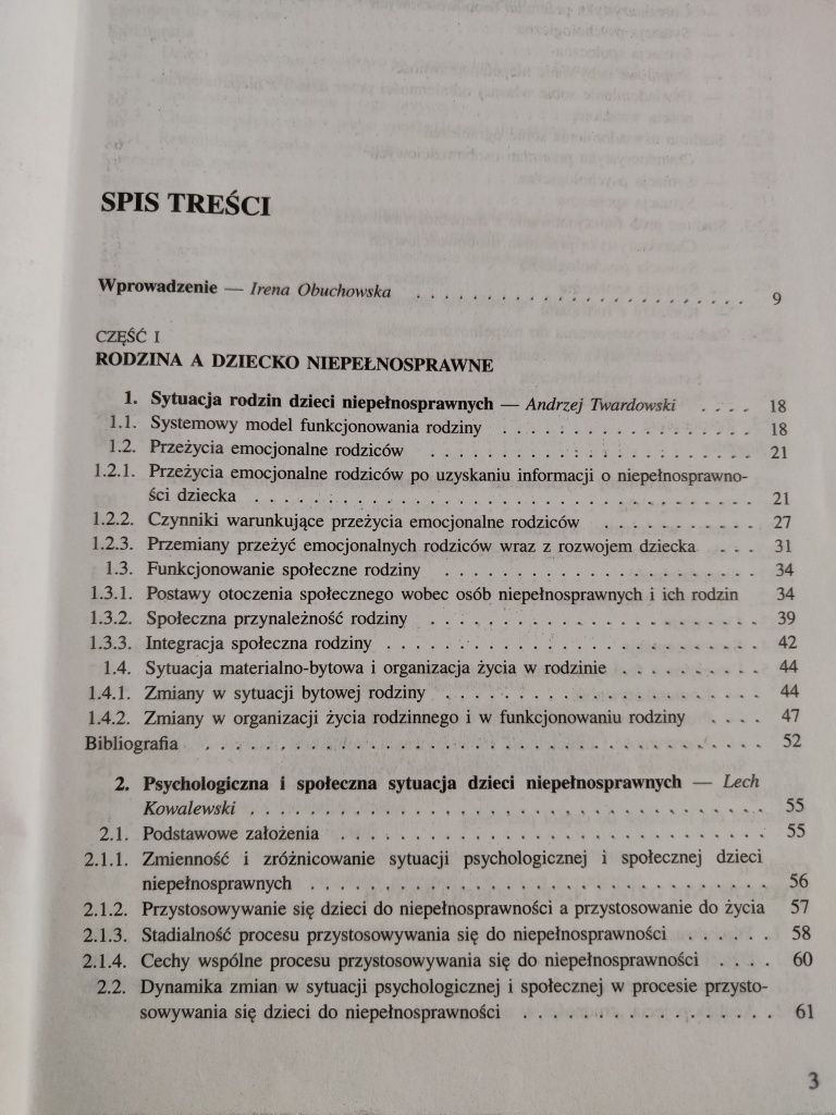 Dziecko niepełnosprawne w rodzinie - Irena Obuchowska