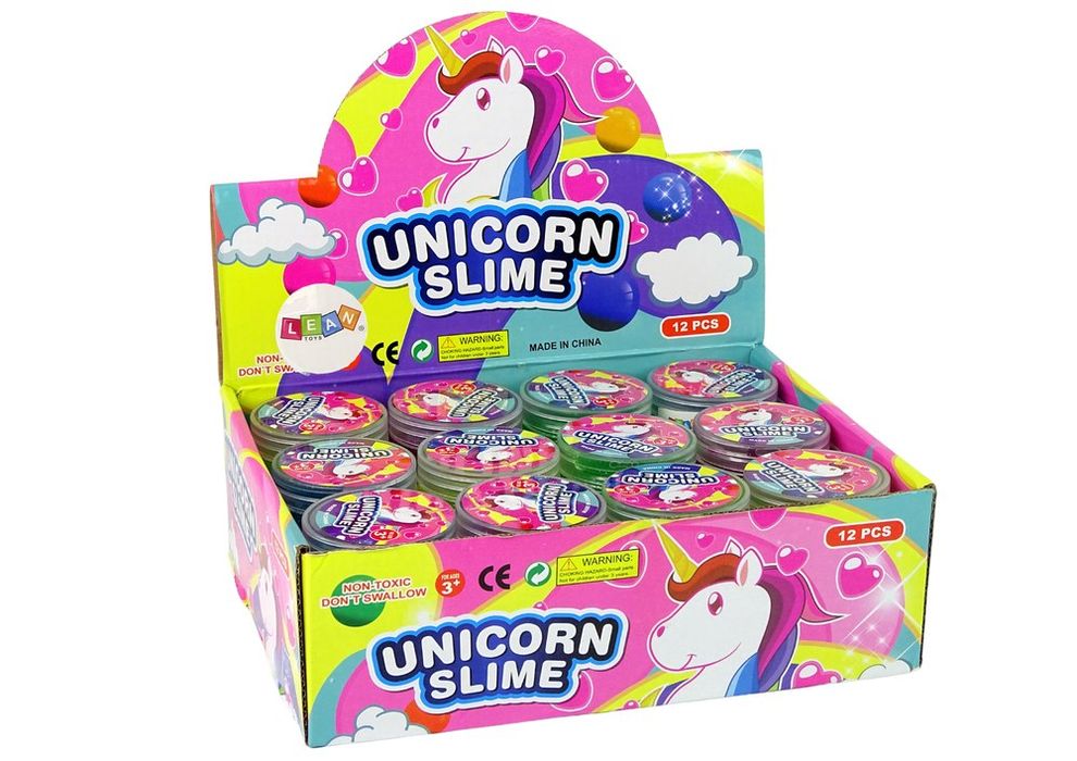 Kryształowy Slime Jednorożec Kolory