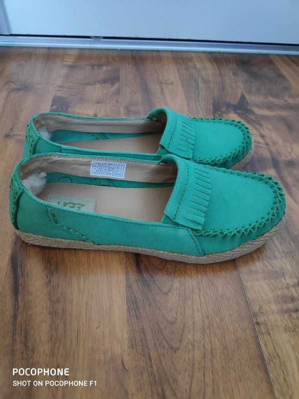 UGG buty Mokasyny skóra naturalna Espadryle