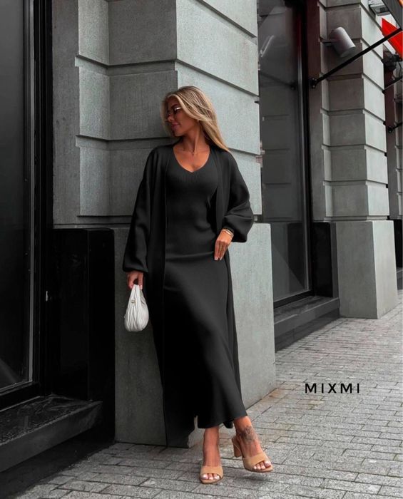 Женское платье+кардиган 42-46, 48-50