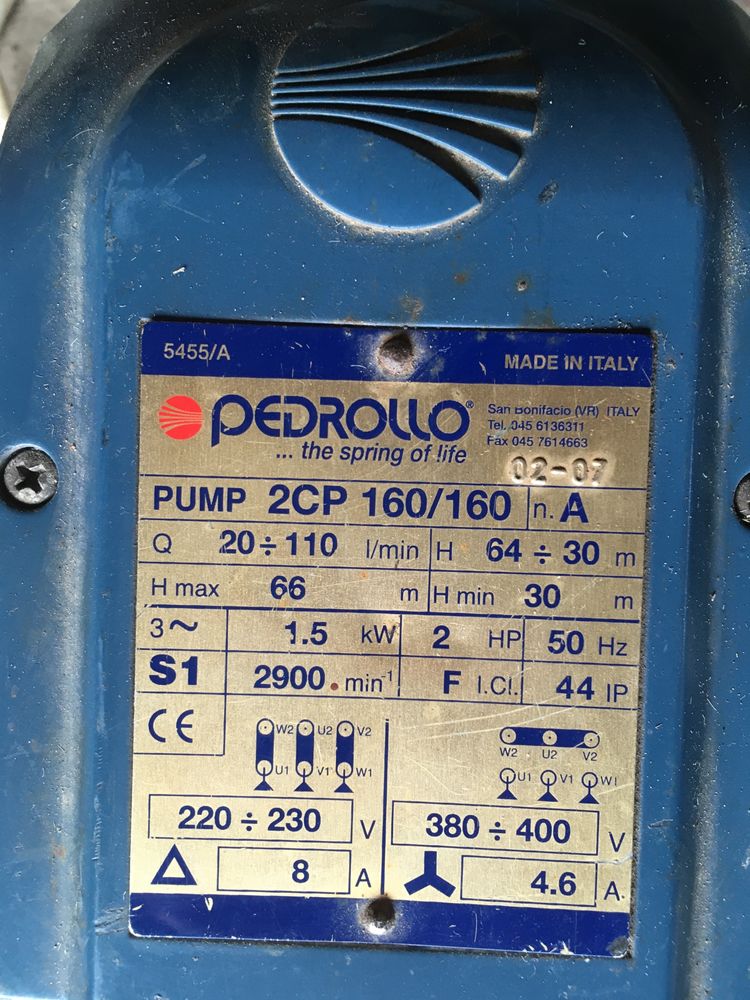 Насос Pedrollo PUMP 2CP 160/160