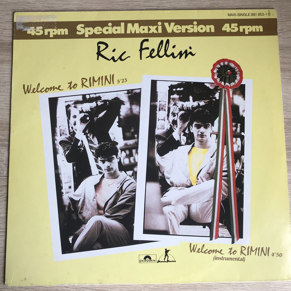 RIC FELLINI - Welcome To Rimini / kult Italo-Disco, specjal maxi vers.