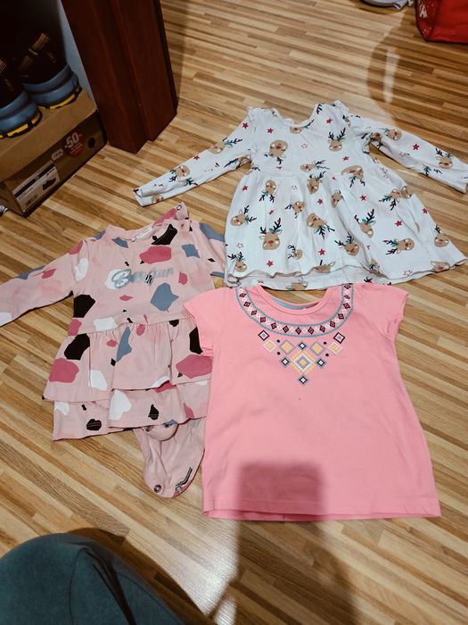 Zestaw sukienek 74-80