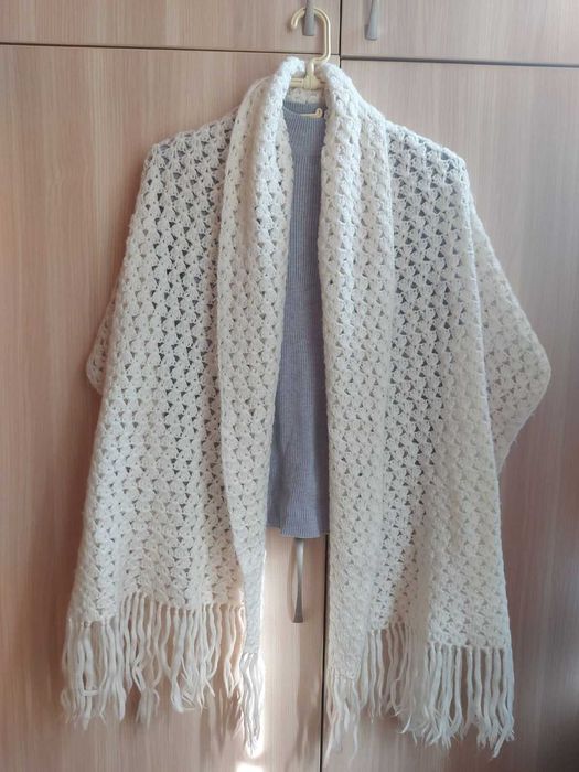 Новий тепленький шалик із натуральної вовни