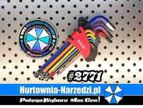 Klucze imbusowe 1,5-10mm 9-el. KULA HEX długie imbusy zestaw imbusów