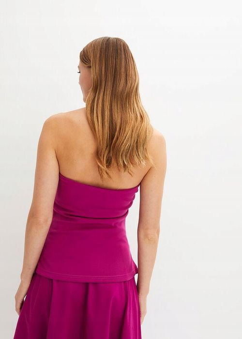 B.P.C bluzka top bandeau marszczony biskupi 44/46.