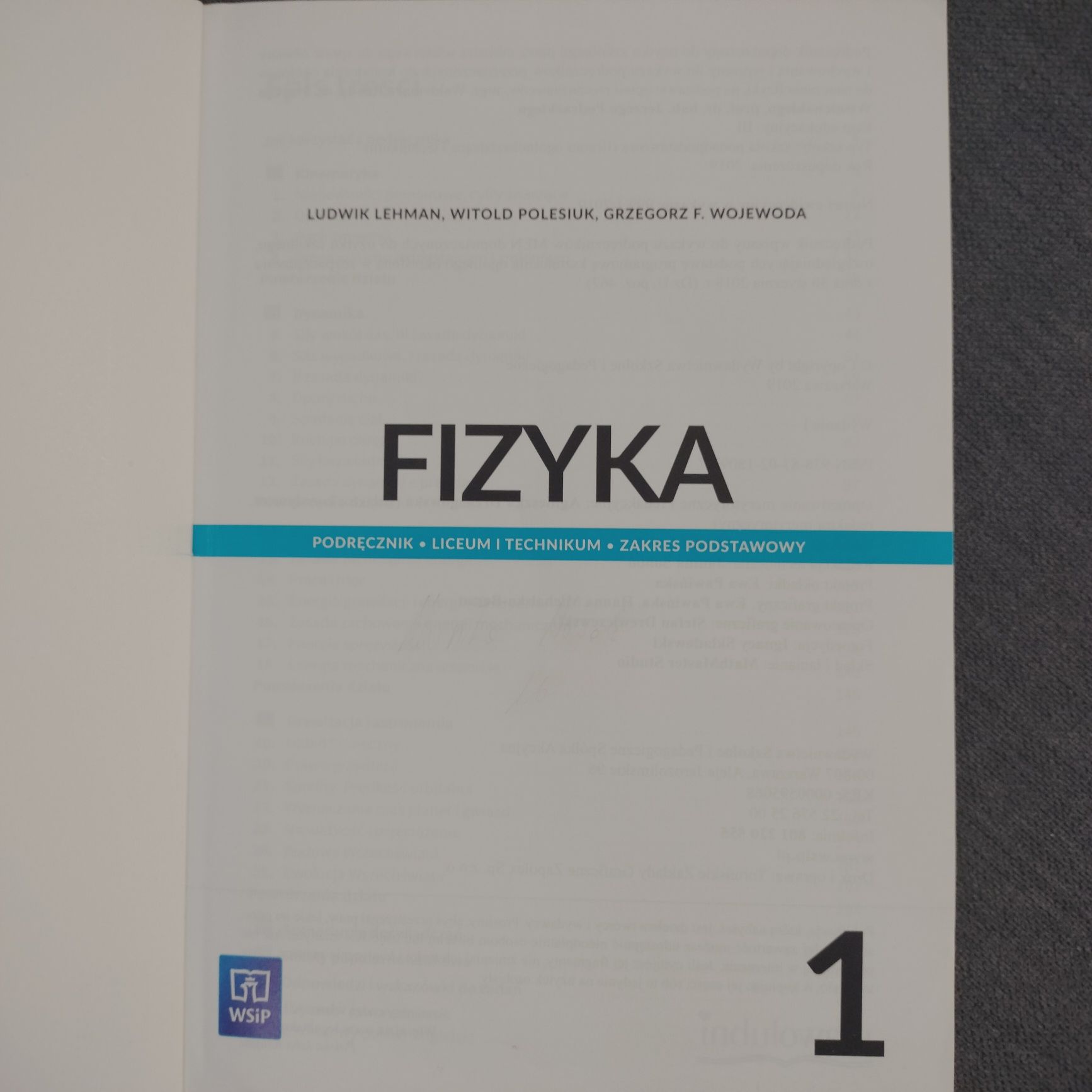 Fizyka 1 podręcznik
