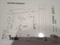 Ikea komplement półka biała 50x58 nowa