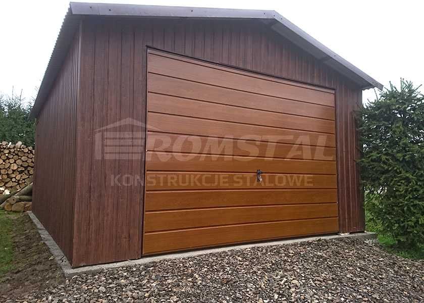 SOLIDNY GARAŻ BLASZANY 6x5 | Dwuspadowy | Blaszak Ogrodowy -  ROMSTAL*