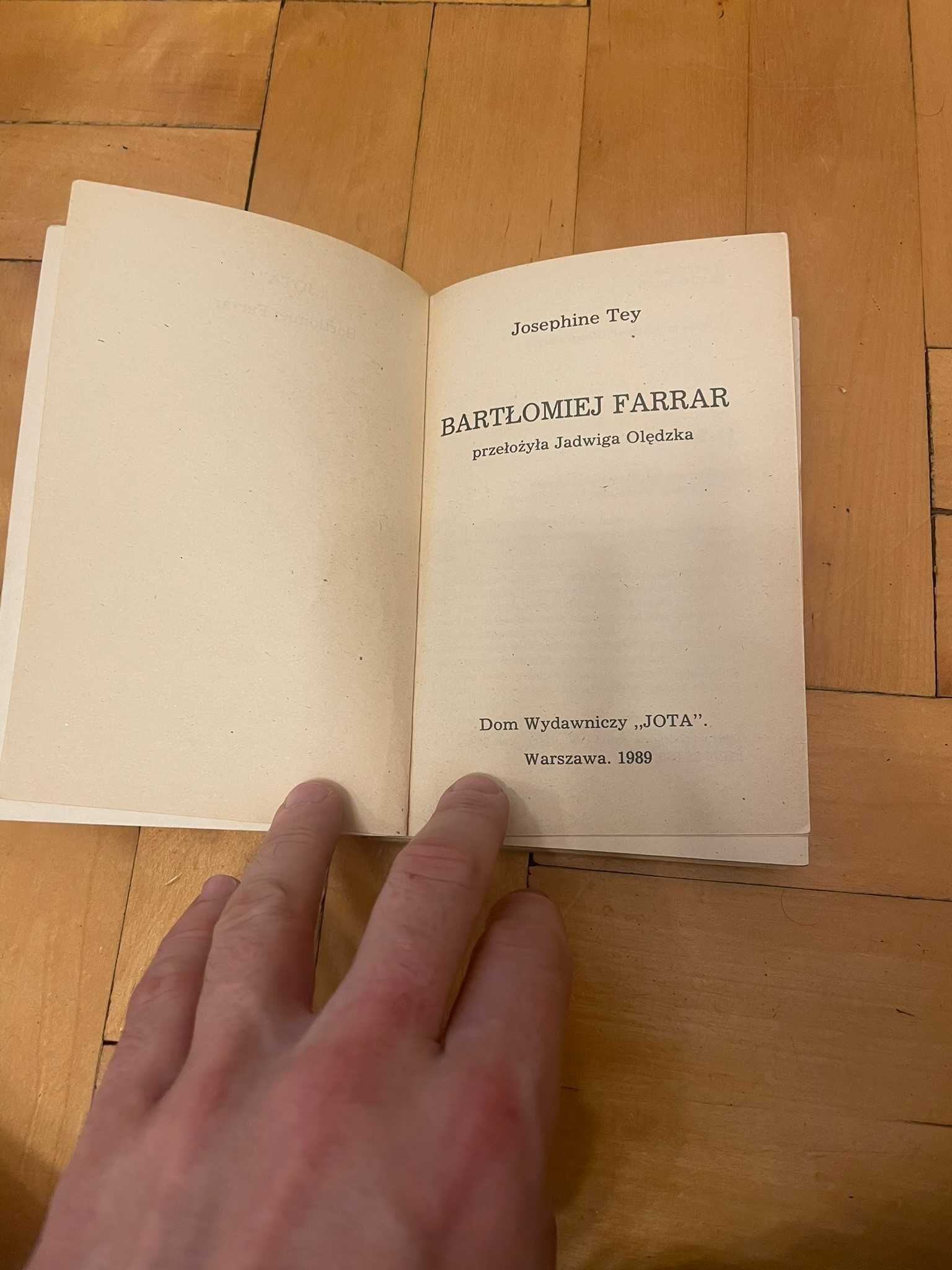 Josephine Tey Bartłomiej Farrar
