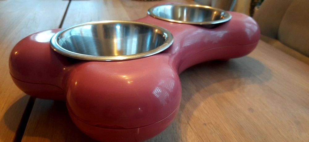 Miska Dla Psa The Bone Bowl podwójna + szelki dla psa Kayoba