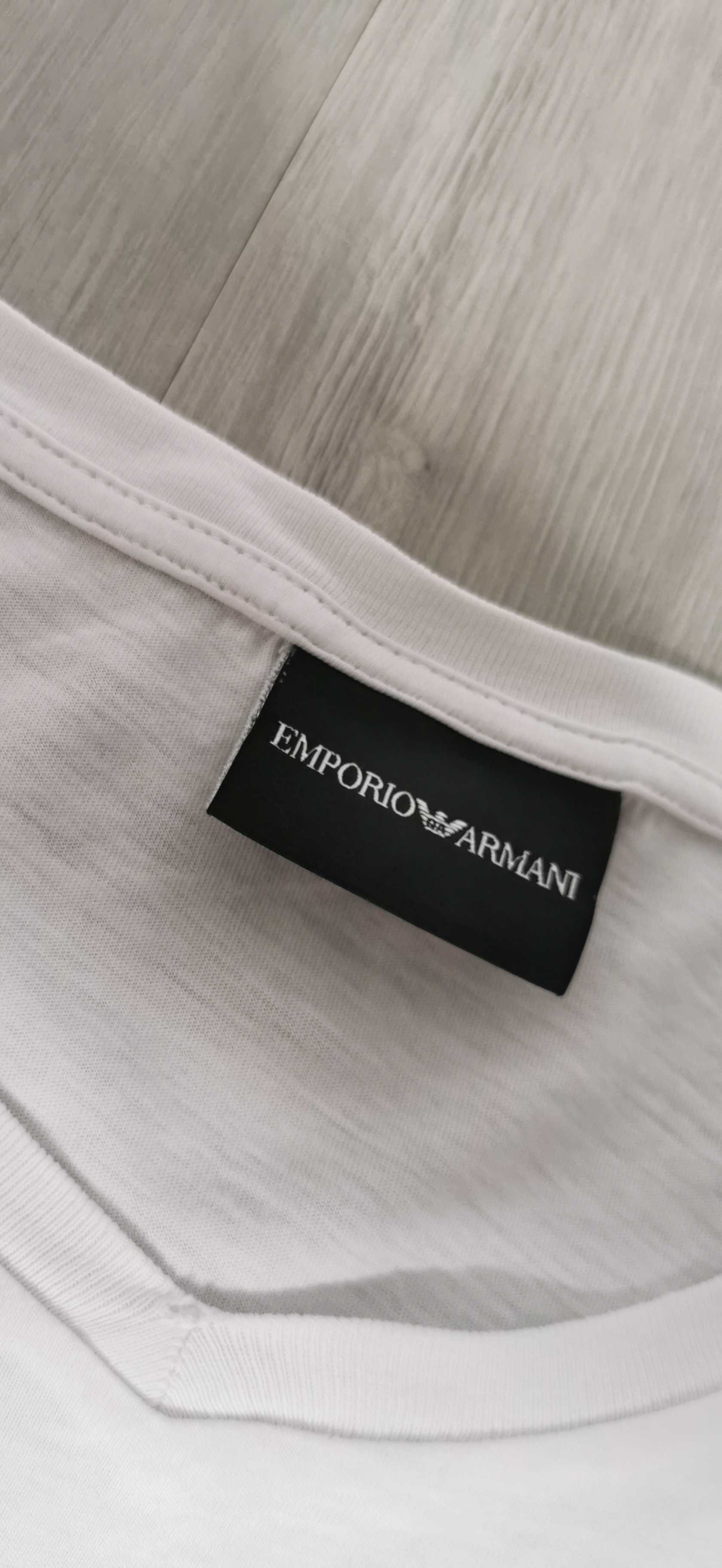 T-shirt Emporio Armani rozmiar M/L biały