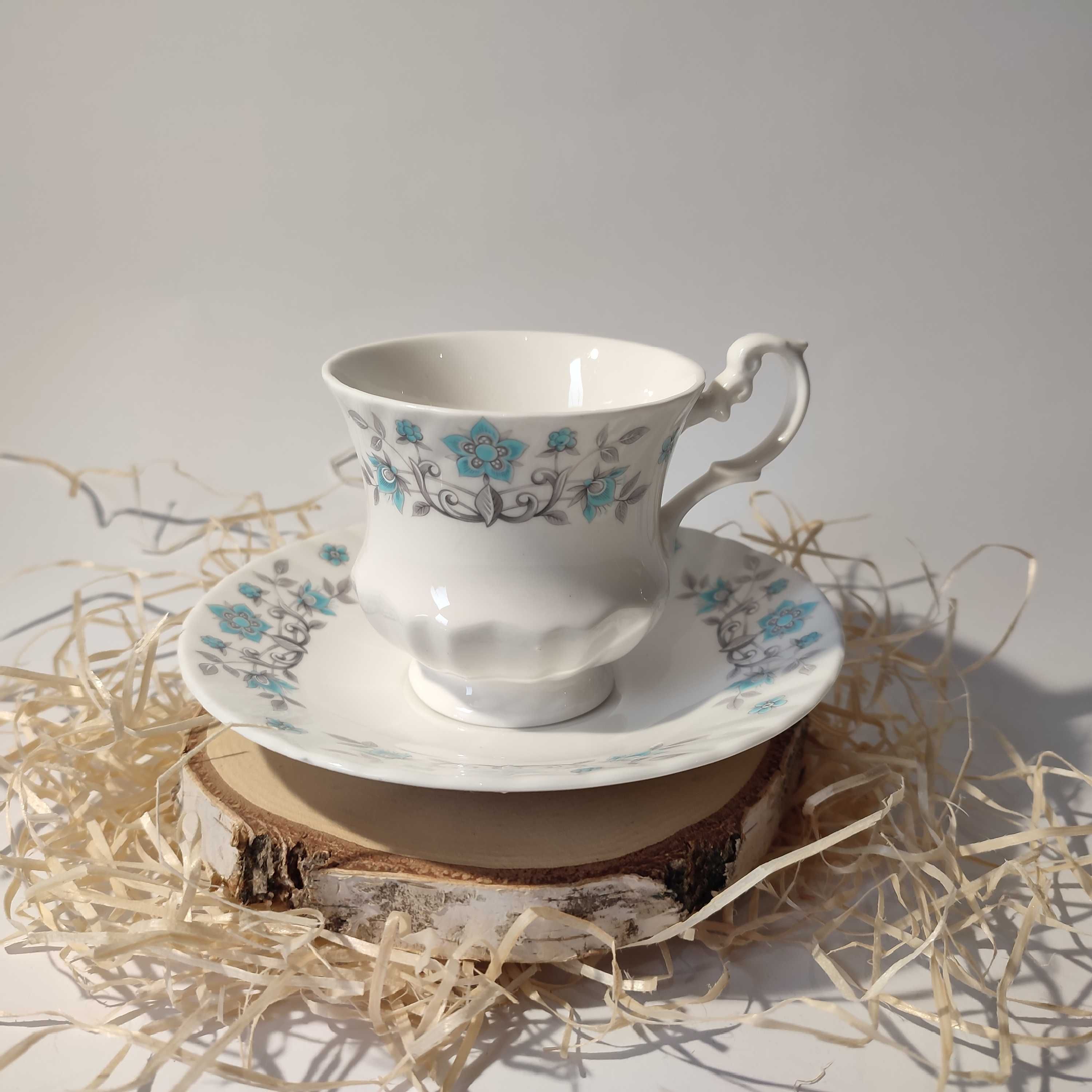 Mayfair Pottery filiżanka i spodek kostna porcelana