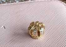 Pandora gold próba 585 z diamentami