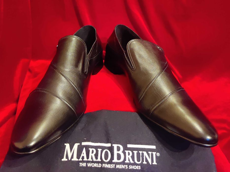Туфлі чоловічі 46 р-р чорні ,класичні  монки ,Mario Bruni.  Італія.