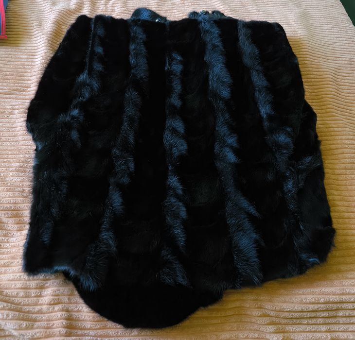 Шубка коротка з кусочків норки