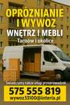 Opróżnianie domów, mieszkań, garaży – Przeprowadzki – Tarnów i okolice
