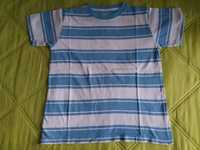 T-Shirt Algodão Azul & Branco Zippy (8 - 9 Anos)