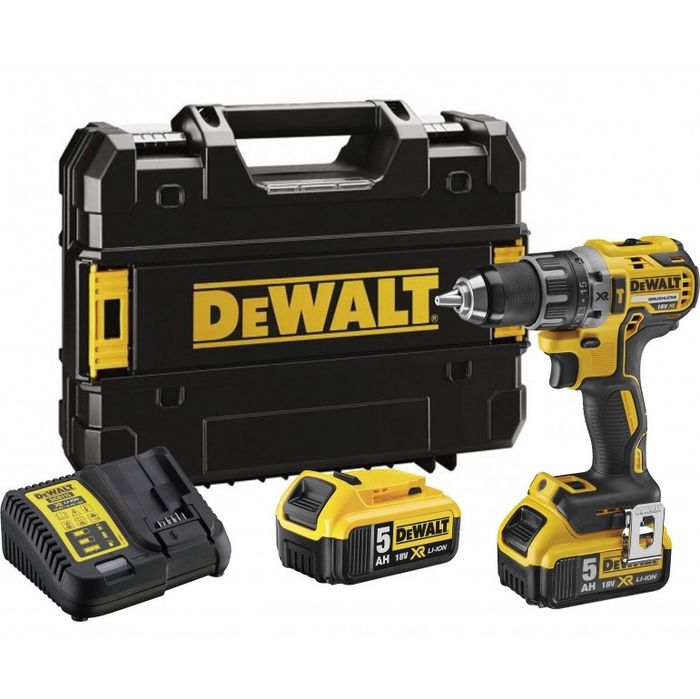 Wiertarko-wkrętarka XR18V 2x5.0Ah 72nm walizka DCD791P2-QW DeWalt