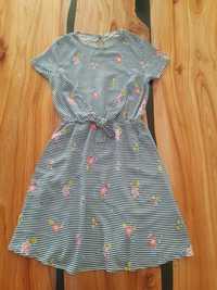 Sukienka sukieneczka krótki rękaw dla dziewczynki 11-12 lat 146-152