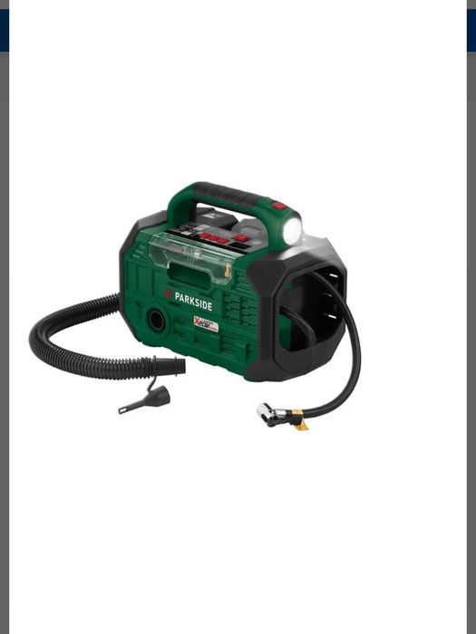 Compressor e inflador recarregável de 20 V parkside