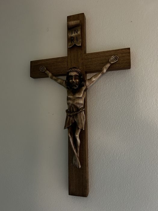 Krzyż dębowy ręcznie robiony