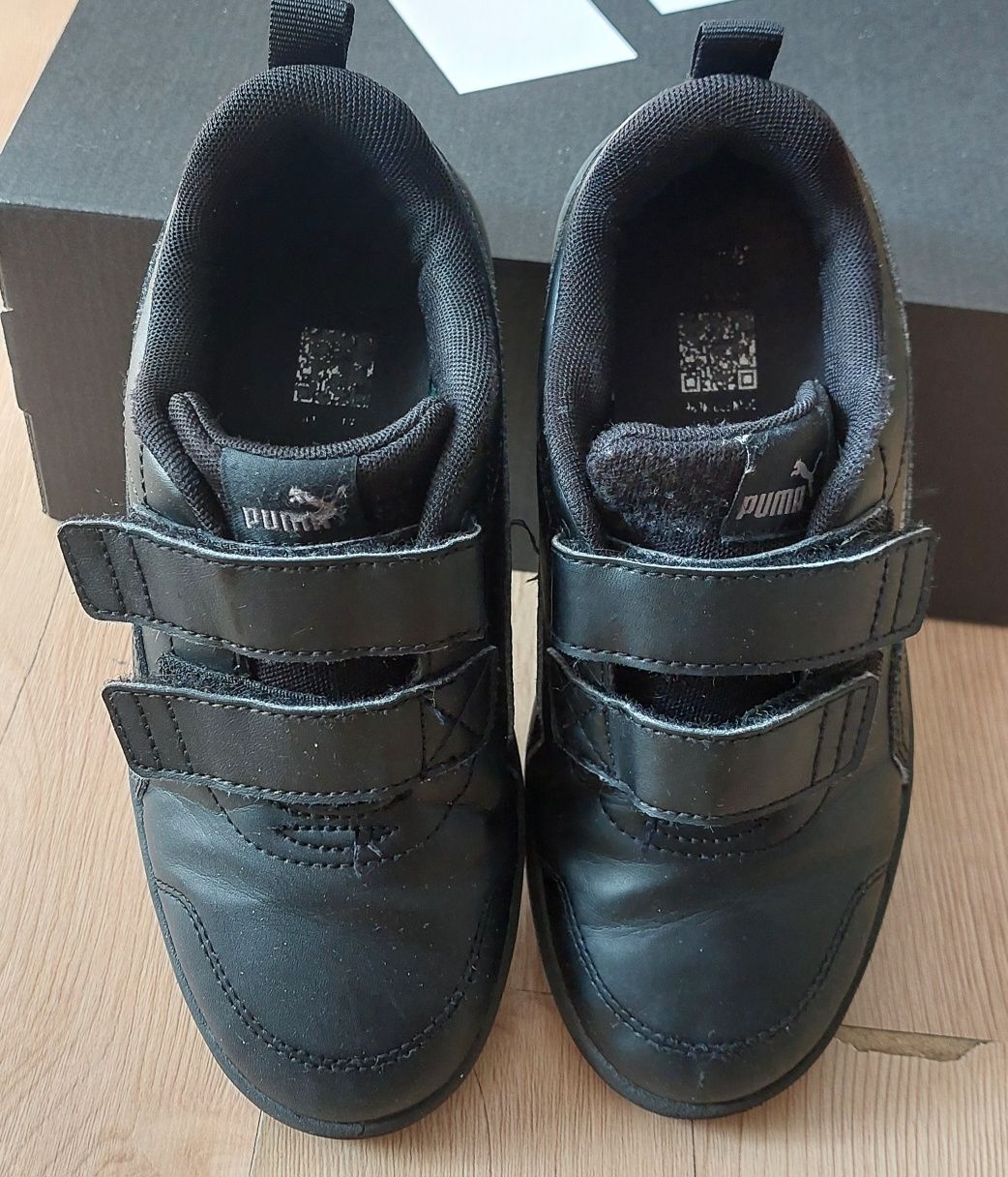 Buty sportowe Sneakersy niskie roz 34 Puma czarne na rzepy