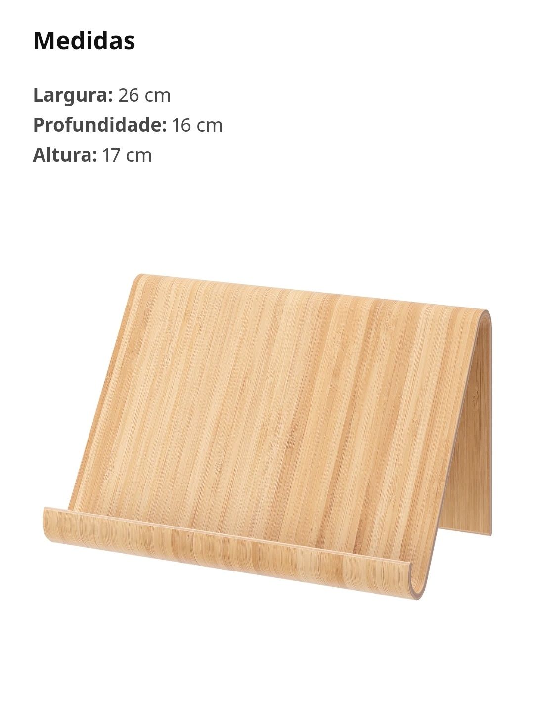 Suporte tablet IKEA vivalla bambu