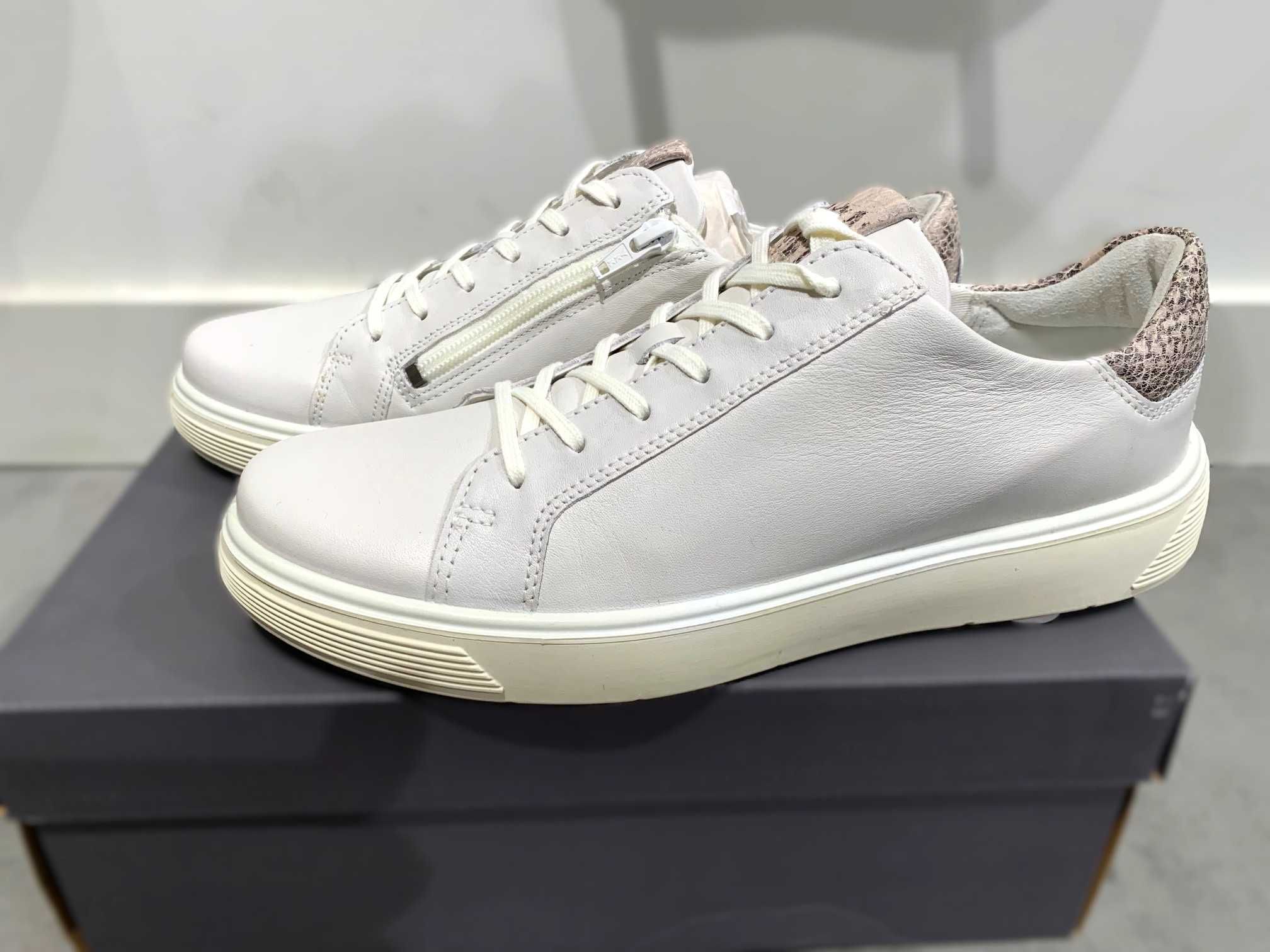 sneakersy skórzane ECCO Street Tray K Laced, EU 40