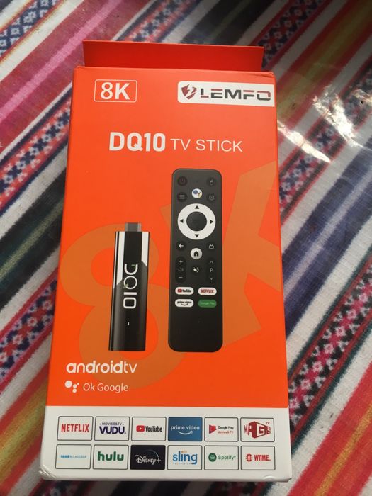 Recetor Multimédia para TV - 4Gb RAM + 32Gb Rom - Android TV - Comando