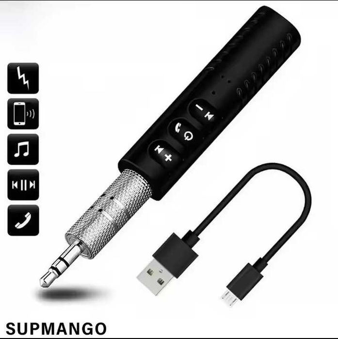 Бездротовий Bluetooth-сумісний 5.0 приймач/передавач AUX адаптер